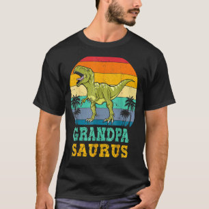Camiseta Grandpasauro Rex Dinossaur Avô Família Saurus M