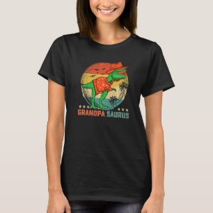 Camiseta Grandpasauro Rex Dinossaur Avô Família Saurus M