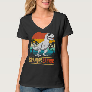 Camiseta Grandpasauro Rex Dinossaur Avô Família Saurus M