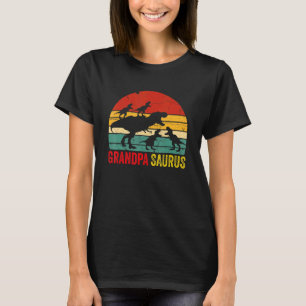 Camiseta Grandpasauro Rex Dinossaur Avô Família Saurus M