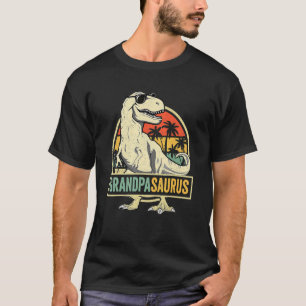 Camiseta Grandpasauro Rex Dinossaur Avô Família Saurus M