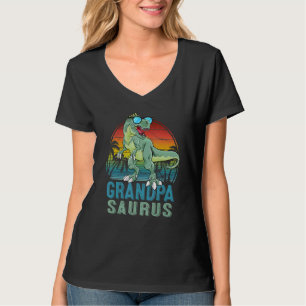 Camiseta Grandpasauro Rex Dinossauro Retro Pai Surus Famil