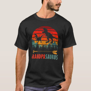 Camiseta Grandpasauro T Rex Dinossauro Vovô Família Saurus