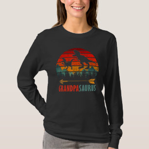Camiseta Grandpasauro T Rex Dinossauro Vovô Família Saurus