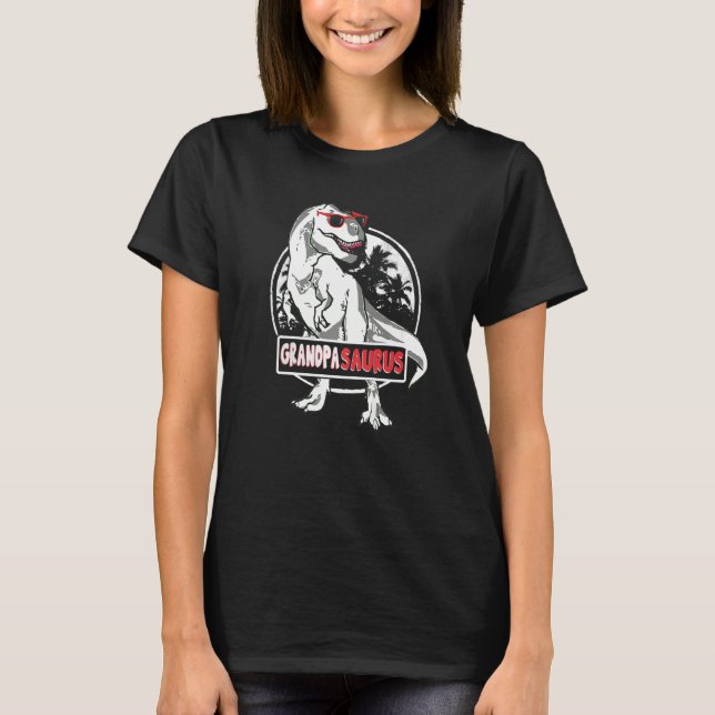 Camiseta Grandpasaurus Rex Dinosaur Grandpa Saurus Matching (Frente)