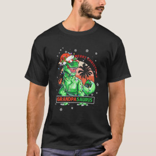 Camiseta Grandpasaurus T Rex Família Dinossauros Correspond