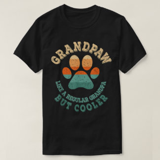 Camiseta Grandpaw Retro Paw Print Gift
