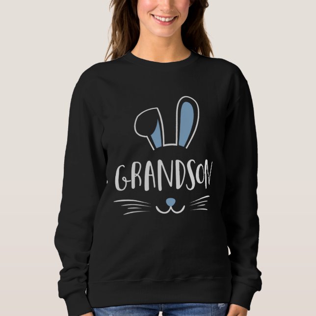 Camiseta Grandson Bunny Rabbit Family Group Easter Father s (Frente)