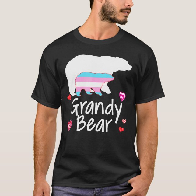 Camiseta Grandy Lgbt Bear Transgender Rainbow Lgbt Gay Lesb (Frente)