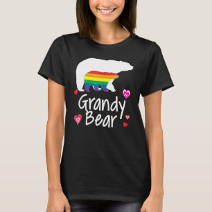 Camiseta Grandy Lgbt Urso Gay Lésbica Orgulho Arco-Íris Flo