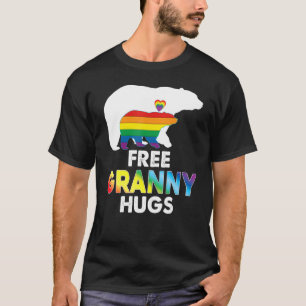 Camiseta Granny Hugs Rainbow Bear Lgbt Pride Gay Lesbi