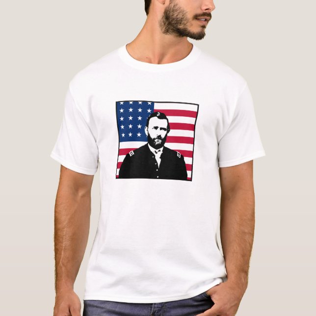 Camiseta Grant e bandeira americana (Frente)