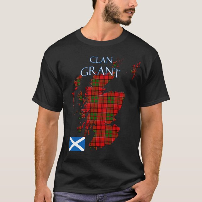 Camiseta Grant Scottish Clan Tartan Scotland (Frente)