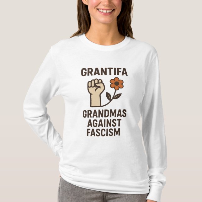 Camiseta Grantifa – Grandmas Against Fascism (Frente)