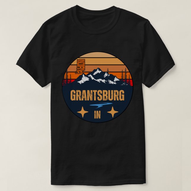 Camiseta Grantsburg, Indiana (Frente do Design)