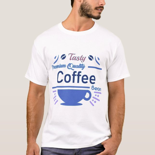 Camiseta "Grãos de Café de Qualidade Premium Saborosos" (Frente)