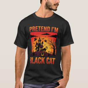 Camiseta Grap do Gato Preto da Casa Assombrada do Dia das B