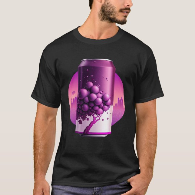 Camiseta Grape Soda Synthwave 80s Retrowave Aesthetic  1 (Frente)