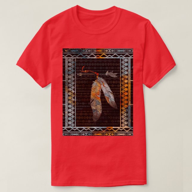Camiseta Graphi Native Trabalho de arte Native American Dre (Frente do Design)