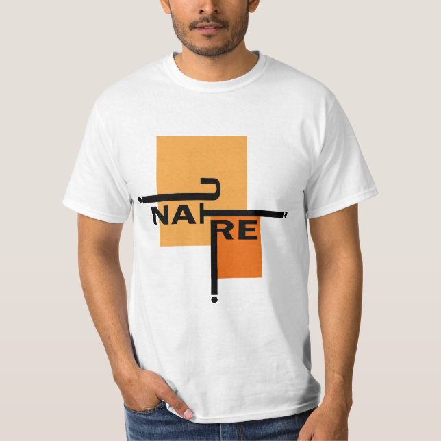 Camiseta Graphic-based designs: Modern Typography, Orange (Frente)
