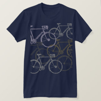 Camiseta Graphic Bikes . Bicycles Blue
