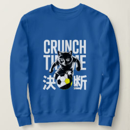 Camiseta Graphic Crunch Time Soccer Cat For Athletes & Team