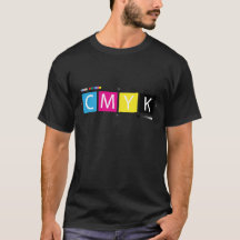 Camiseta Graphic Designer CMYK Cores Pré-Impressão