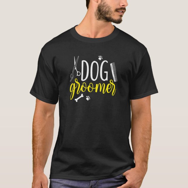 Camiseta Graphic Dog Grooming Roupa (Frente)
