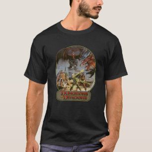 Camiseta Graphic Dungeon Art Dragons Função de Tabletop d