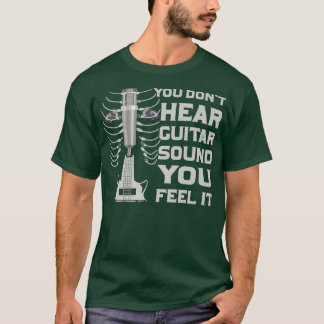 Camiseta Graphic You Feel Guitar Playing Guitarist Skeleton