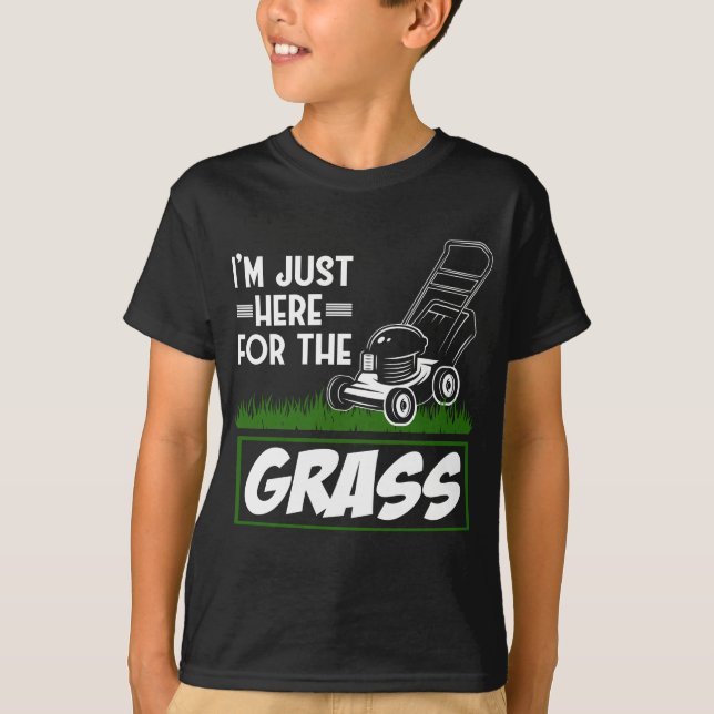 Camiseta Grass Mowing Lawn Care Funny Lawn Mower (Frente)
