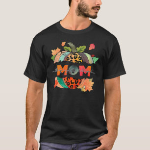 Camiseta Grata Agradeço a abençoada mãe de Leopard Pumpkin