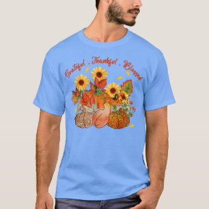 Camiseta Grata Agradeço a abençoada queda do outono de gira
