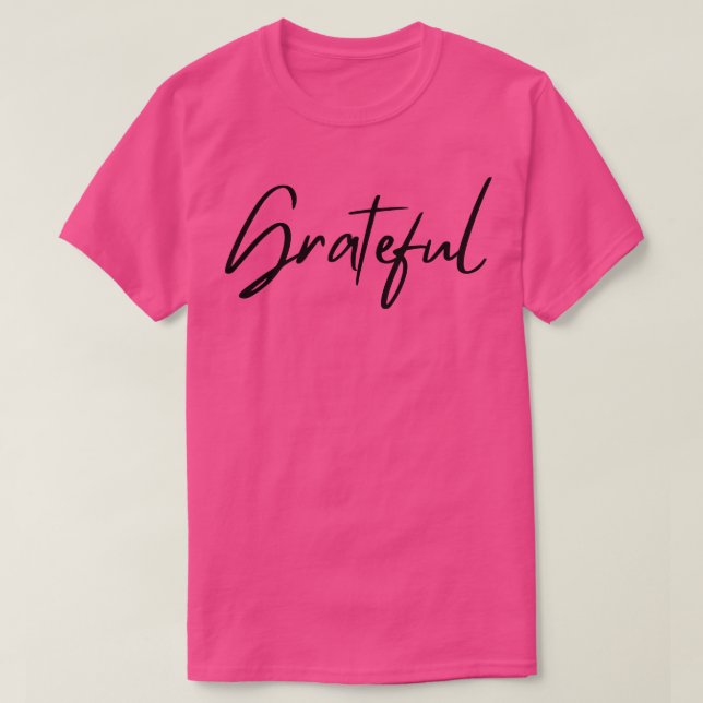 Camiseta Grata Design de Tipografia Bonita (Frente do Design)