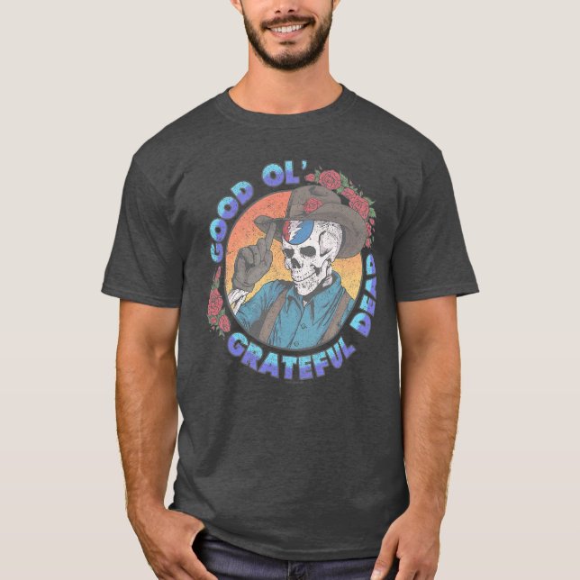Camiseta Grateful Dead Bom e Velho Grateful Dead Cowboy Vin (Frente)