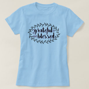 Camiseta Grateful e abençoado