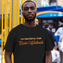 Grateful Elastic Waistband Engraçado Ação de Graça