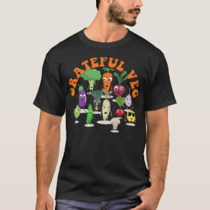 Camiseta Grateful Veg Happy Vegan e Vegetarianos