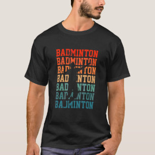 Camiseta Grático de Badminton Jogador de Badminton Peteca E
