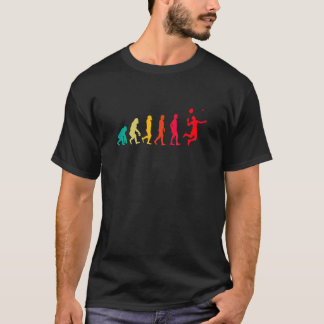 Camiseta Grático de Badminton Jogador de Badminton Peteca E
