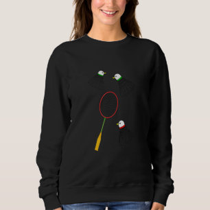 Camiseta Grático de Badminton Jogador de Badminton Peteca E