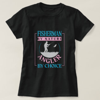 Camiseta Grático de Citação de Pescador Retrô para o Exteri