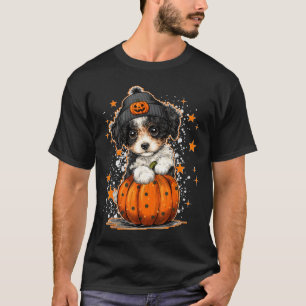 Camiseta Grático Divertido de Abóbora de Halloween de Cacho