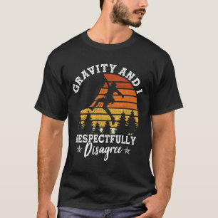 Camiseta Grático Divertido de Amante de Escalada para Mulhe