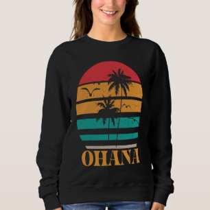 Camiseta Grático do Pôr do Sol Tropical no Estilo Retro dos