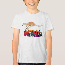Camiseta Grático Retro do Canguru da Juventude Austrália