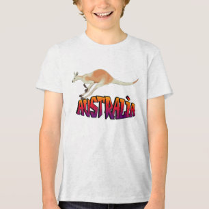 Camiseta Grático Retro do Canguru da Juventude Austrália