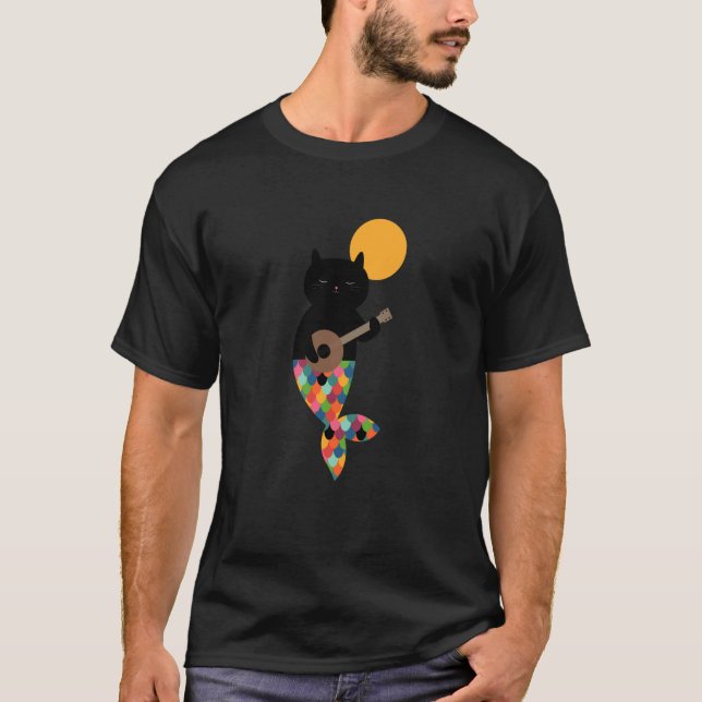 Camiseta Grático Threadless Andy Westface Purrmaid (Frente)