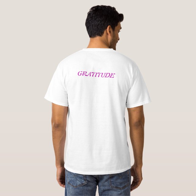 Camiseta Gratidão (Parte Traseira Completa)