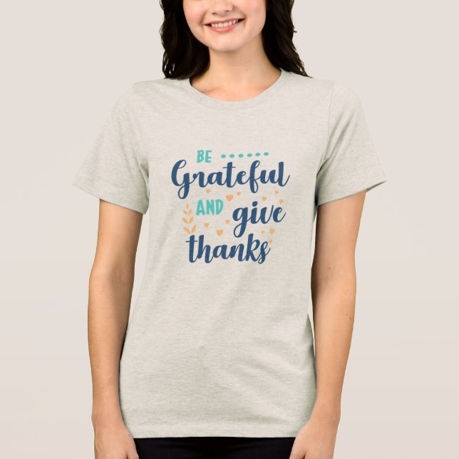 Camiseta Gratidão e Agradeça (Frente)
